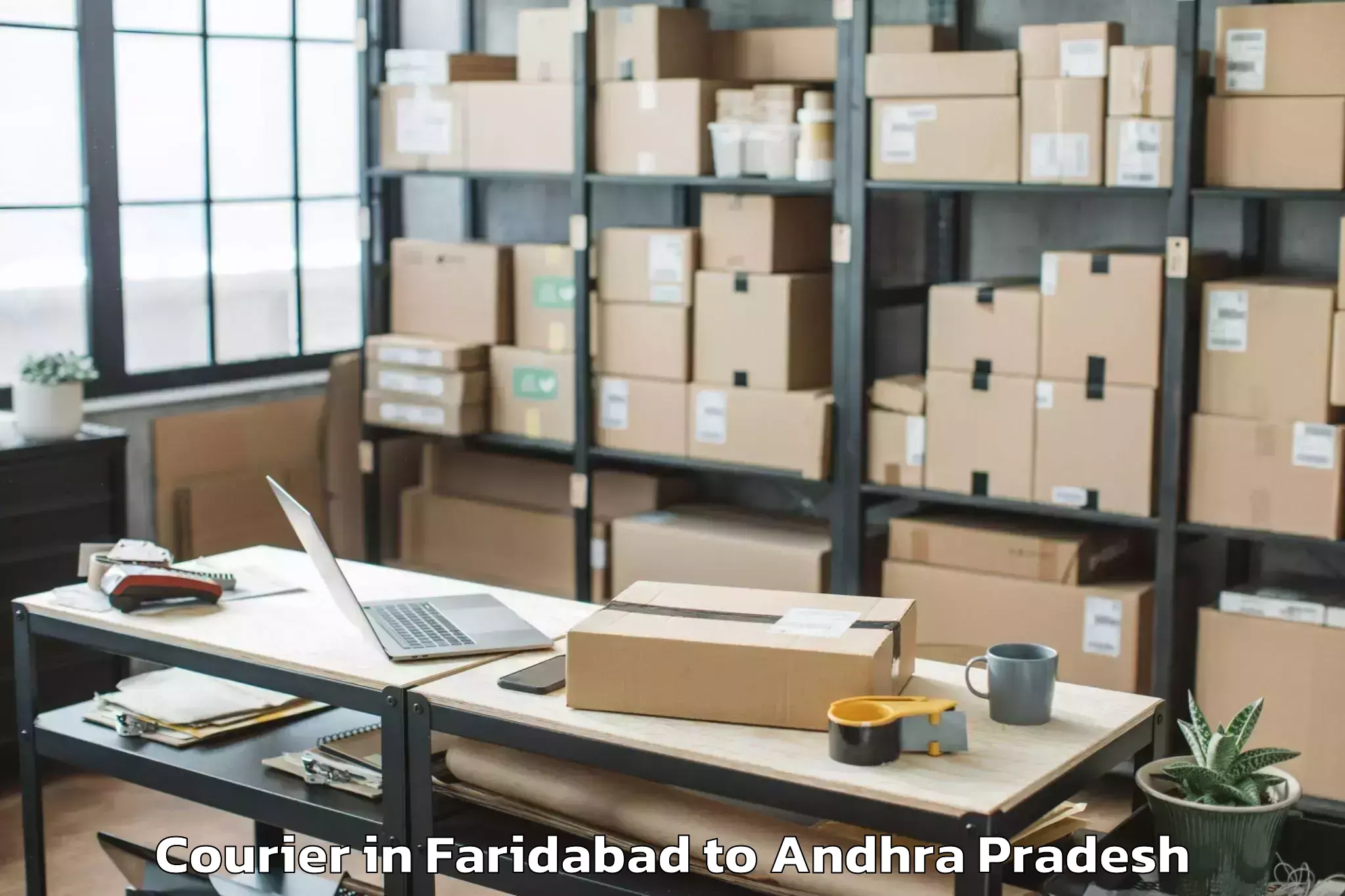 Affordable Faridabad to Nandigama Courier